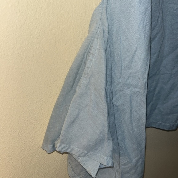 JP and Mattie Anthropologie Cornflower Blue Embroidered Top Lagenlook S - Picture 4 of 13